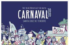 KARTEL CARNAVAL SANTA CRUZ DE TENERIFE 2020 VECTOR